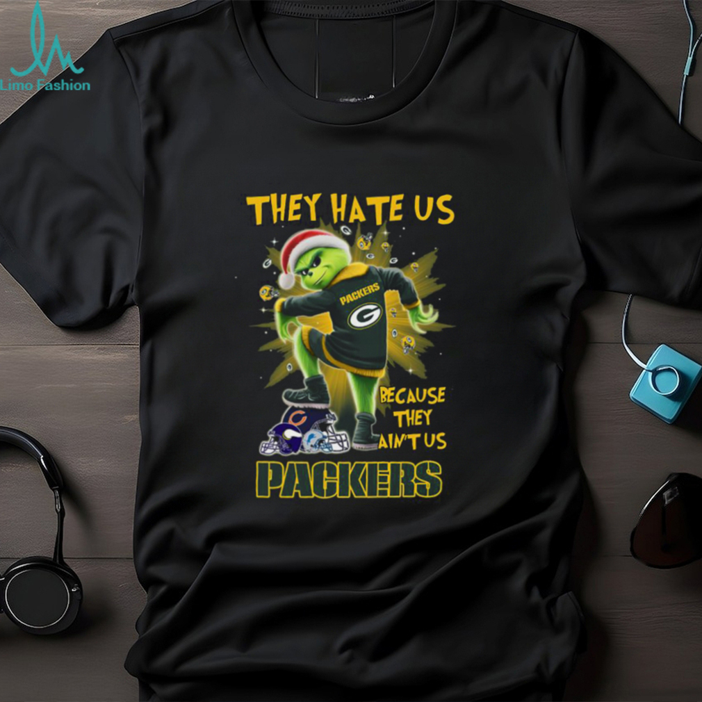 The Grinch They Hate Us Because Ain’t Us Green Bay Packers Stomp On NFL Teams Christmas Shirt The Grinch They Hate Us Because Ain’t Us Green Bay Packers Stomp On NFL Teams Christmas Shirt
