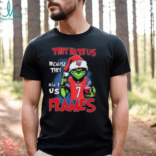 The Grinch They Hate Us Because Ain’t Us Liberty Flames Christmas Shirt