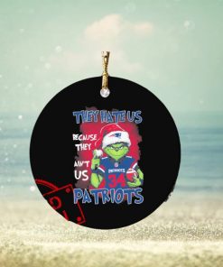The Grinch They Hate Us Because Ain’t Us New England Patriots Gameday Football Christmas Ornament