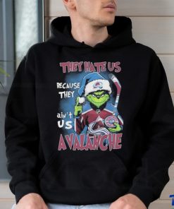 The Grinch They Hate Us Because They Ain’t Us Colorado Avalanche Hockey Christmas Shirt
