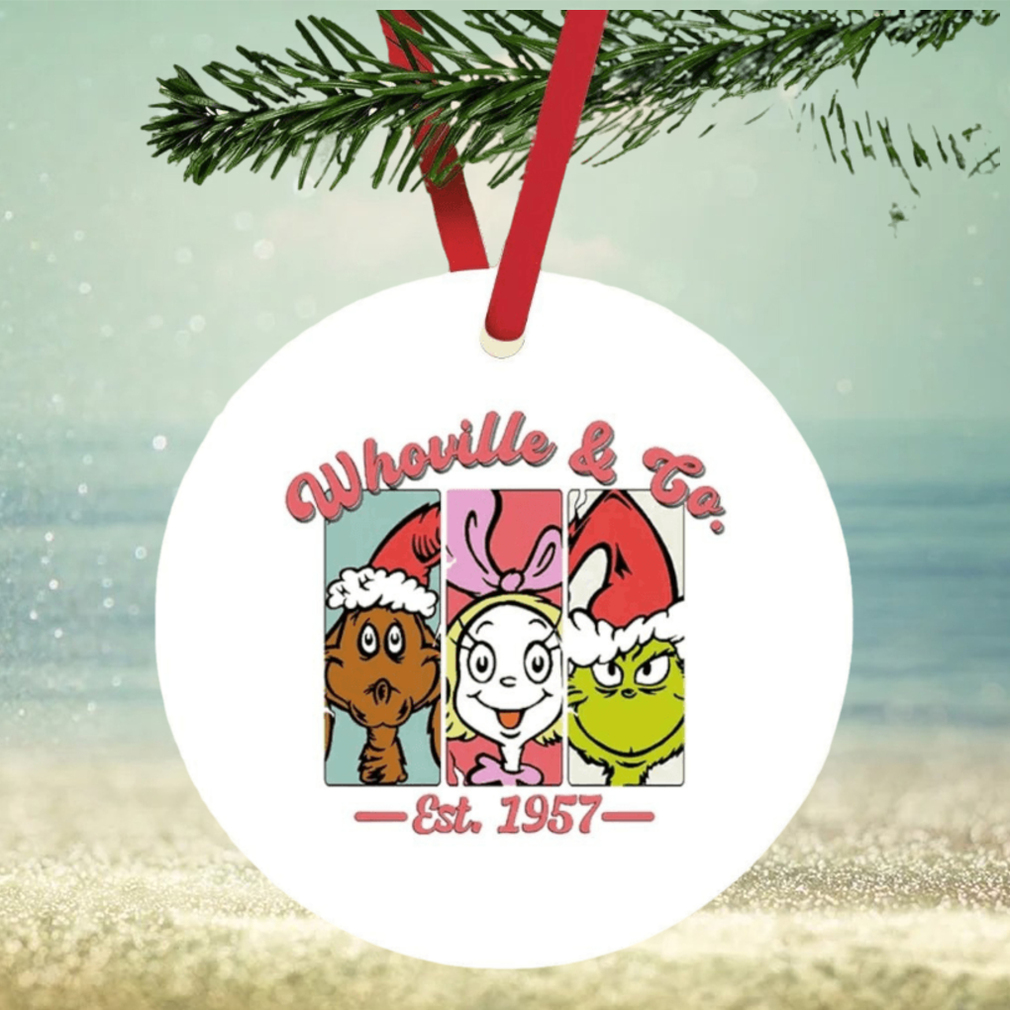The Grinch Whoville & Co Est 1957 ornament The Grinch Whoville & Co Est 1957 ornament