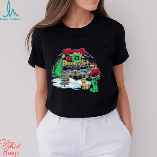 The Grinch whoville in Boonville Christmas T  shirt