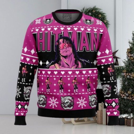 The Hitman Bret Hart Wrestler Ugly Christmas Sweater