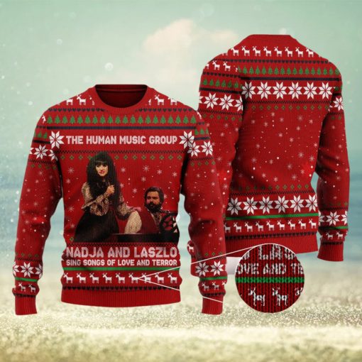 The Human Music Group Quotes Famous Horror Movie Ugly Christmas Sweater Gift For Men Women