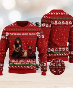 The Human Music Group Quotes Famous Horror Movie Ugly Christmas Sweater Gift For Men Women