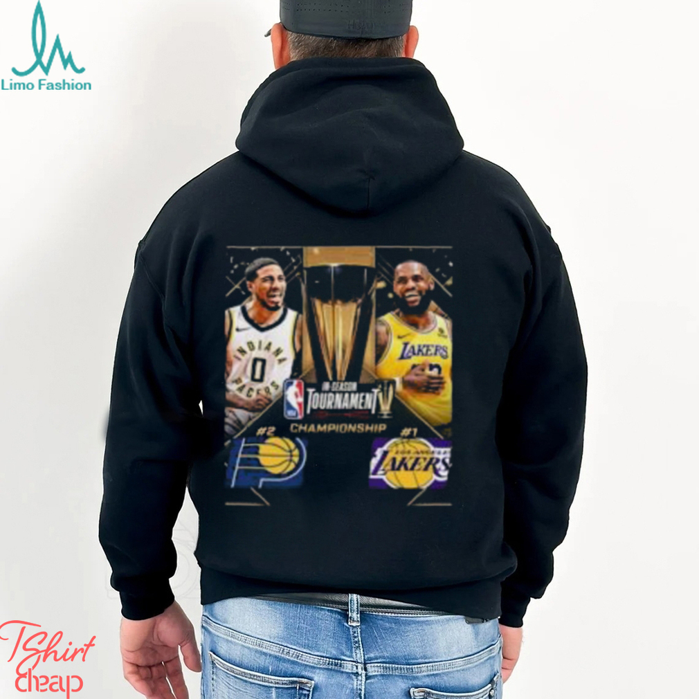 The Indiana Pacers And Los Angeles Lakers Meet In The First Ever NBA In Season Tournament Championship Finals Classic T Shirt The Indiana Pacers And Los Angeles Lakers Meet In The First Ever NBA In Season Tournament Championship Finals Classic T Shirt