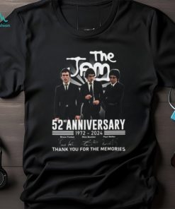 The Jam 52nd Anniversary 1972 – 2024 Thank You For The Memories T Shirt