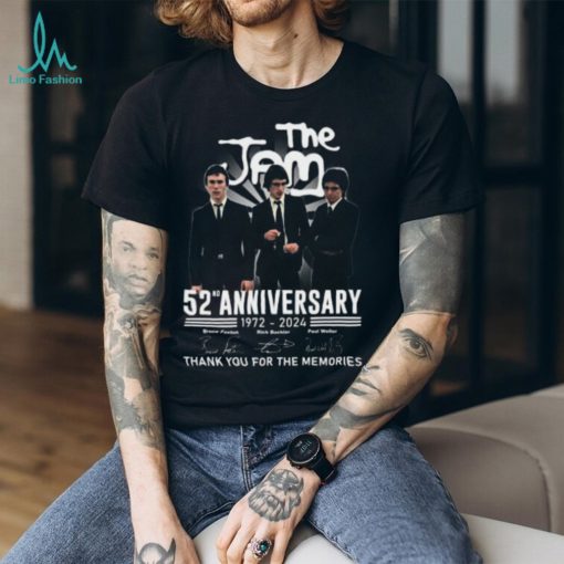 The Jam 52nd Anniversary 1972 – 2024 Thank You For The Memories T Shirt