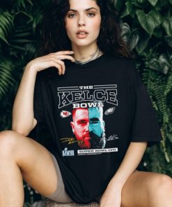 The Kelce Bowl Kansas City Chiefs vs. Philadelphia Eagles Travis Kelce vs Jason Kelce super bowl LVII signatures shirt