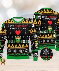 The Legend Of Zelda Link Ugly Christmas Sweatshirt Last Christmas Link Ugly Sweater Zelda Video Game Ugly Xmas Sweatshirt