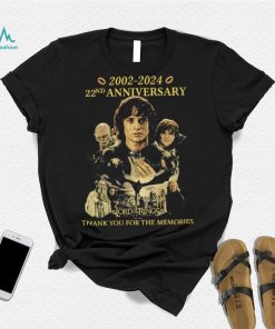 The Lord Of The Rings The Two Towers 2002 2024 22nd Anniversary Thank You For Memories Shirt