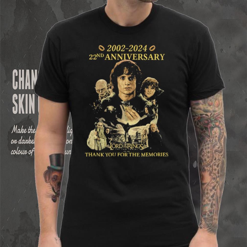 The Lord Of The Rings The Two Towers 2002 2024 22nd Anniversary Thank You For Memories Shirt The Lord Of The Rings The Two Towers 2002 2024 22nd Anniversary Thank You For Memories Shirt