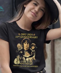 The Lord Of The Rings The Two Towers 2002 2024 22nd Anniversary Thank You For Memories Shirt