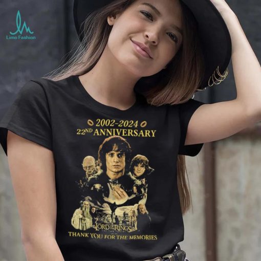 The Lord Of The Rings The Two Towers 2002 2024 22nd Anniversary Thank You For Memories Shirt