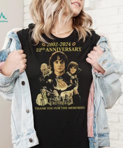 The Lord Of The Rings The Two Towers 2002 2024 22nd Anniversary Thank You For Memories Shirt