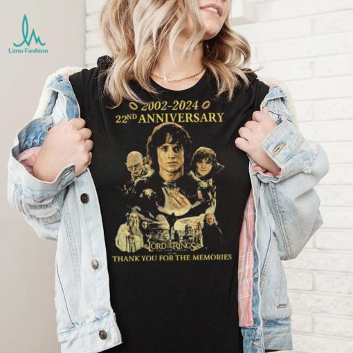 The Lord Of The Rings The Two Towers 2002 2024 22nd Anniversary Thank You For Memories Shirt