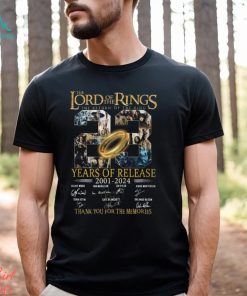 The Lord of the Rings The Return Of The King 23 Years Of Release 2001 – 2024 Thank You For The Memories T Shirt