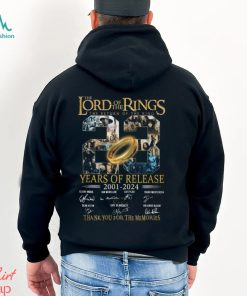 The Lord of the Rings The Return Of The King 23 Years Of Release 2001 – 2024 Thank You For The Memories T Shirt