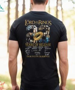 The Lord of the Rings The Return Of The King 23 Years Of Release 2001 – 2024 Thank You For The Memories T Shirt