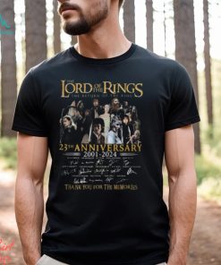 The Lord of the Rings The Return Of The King 23th Anniversary 2001 – 2024 Thank You For The Memories T Shirt