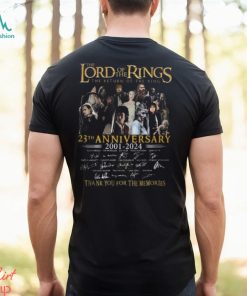 The Lord of the Rings The Return Of The King 23th Anniversary 2001 – 2024 Thank You For The Memories T Shirt
