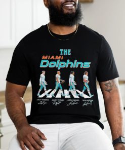 The Miami Dolphins players abbey road signatures shirt
