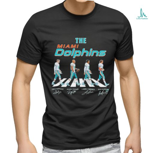 The Miami Dolphins players abbey road signatures shirt