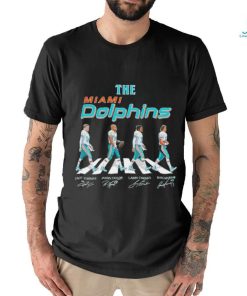 The Miami Dolphins players abbey road signatures shirt