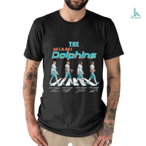 The Miami Dolphins players abbey road signatures shirt