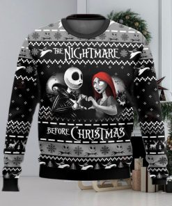 The Nightmare Before Christmas Jack and Sally Ugly Sweater Christmas 3D Printed