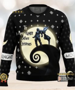 The Nightmare Before Christmas Ugly Christmas Sweatshirt Moon Knight Marc Spector Ugly Christmas Sweater