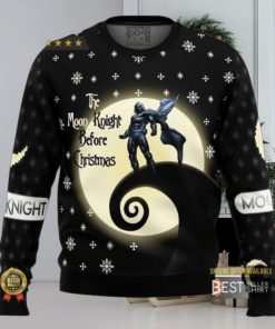 The Nightmare Before Christmas Ugly Christmas Sweatshirt Moon Knight Marc Spector Ugly Christmas Sweater