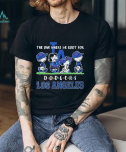 The Peanuts Character Friends The One Where We Root For Los Angeles Dodgers Shirt