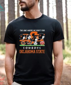 The Peanuts Character Friends The One Where We Root For Oklahoma State Cowboys Shirt, hoodie, sweater, long sleeve and tank top The Peanuts Character Friends The One Where We Root For Oklahoma State Cowboys Shirt