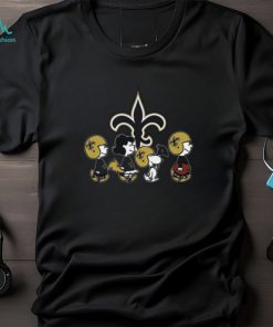 The Peanuts Snoopy And Friends Cheer For The New Orleans Saints NFL Shirt