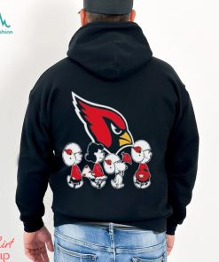 The Peanuts Snoopy and Friends cheer for the Arizona Cardinals NFL shirt, hoodie, sweater, long sleeve and tank top The Peanuts Snoopy and Friends cheer for the Arizona Cardinals NFL shirt