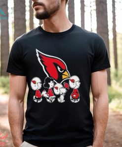 The Peanuts Snoopy and Friends cheer for the Arizona Cardinals NFL shirt, hoodie, sweater, long sleeve and tank top The Peanuts Snoopy and Friends cheer for the Arizona Cardinals NFL shirt