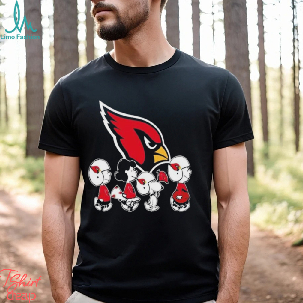 The Peanuts Snoopy and Friends cheer for the Arizona Cardinals NFL shirt The Peanuts Snoopy and Friends cheer for the Arizona Cardinals NFL shirt