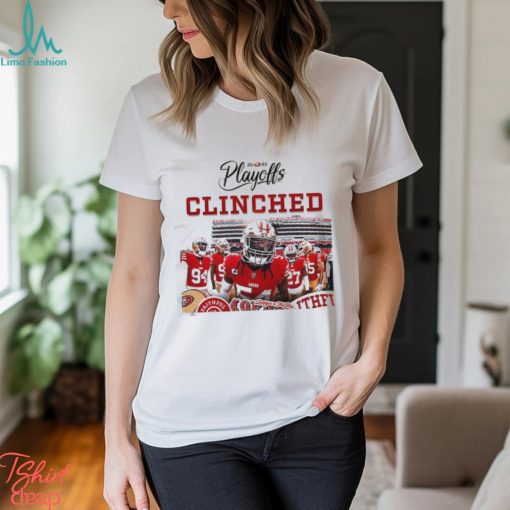 The San Francisco 49ers Clinched The 2023 NFL Playoffs Unisex T Shirt