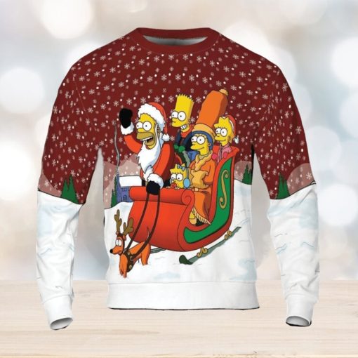 The Simpsons Christmas 3D Sweater