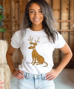 The Simpsons Santa’s Little Helper Reindeer Ears Holiday Short Sleeve T Shirt