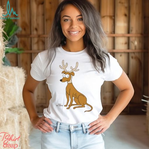 The Simpsons Santa’s Little Helper Reindeer Ears Holiday   Short Sleeve T Shirt