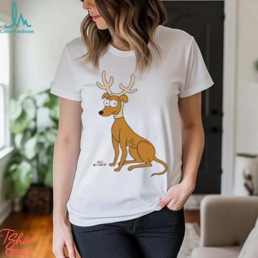 The Simpsons Santa’s Little Helper Reindeer Ears Holiday   Short Sleeve T Shirt