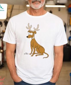 The Simpsons Santa’s Little Helper Reindeer Ears Holiday Short Sleeve T Shirt