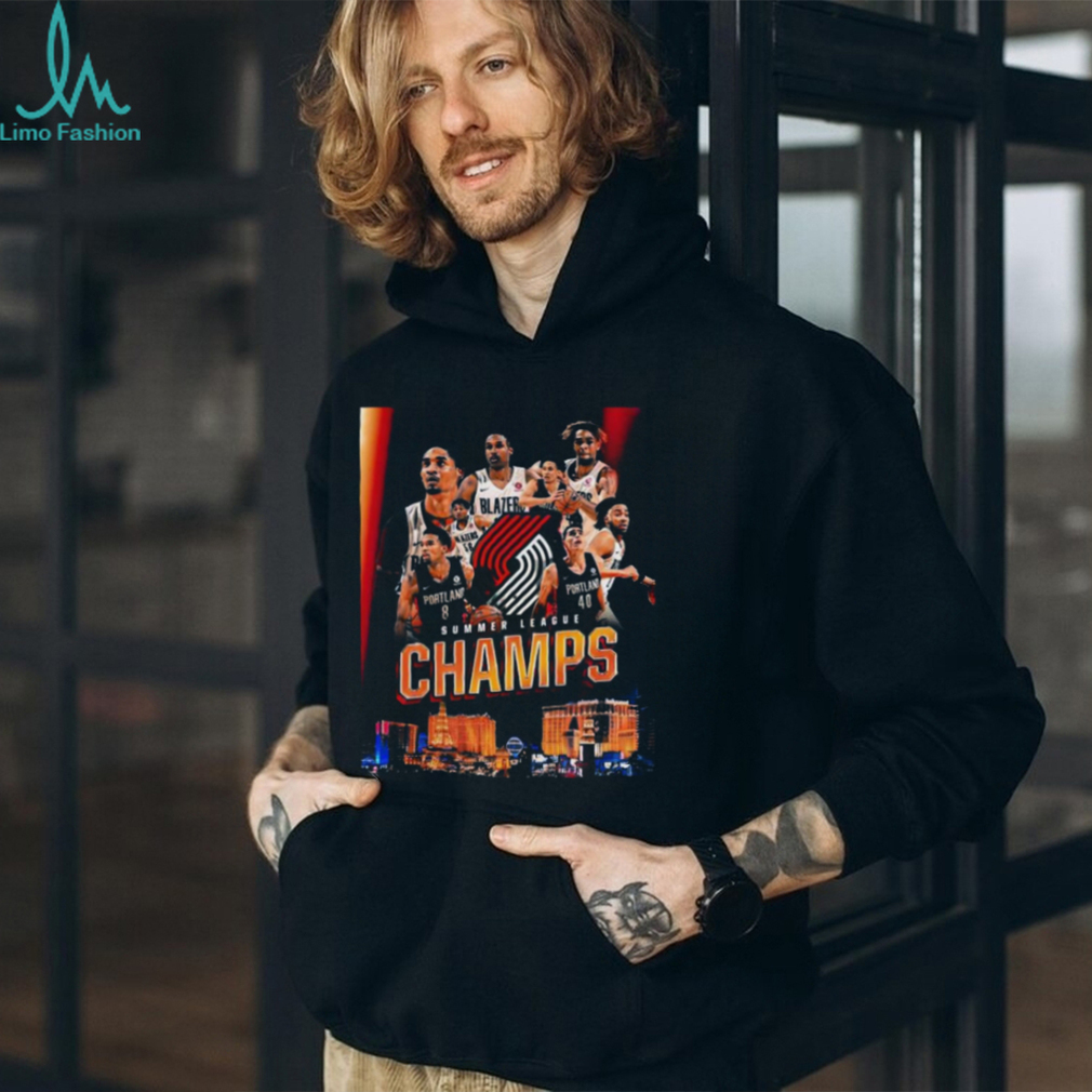 The Summer League Champs 2022 Portland Trail Blazers Graphic T Shirt The Summer League Champs 2022 Portland Trail Blazers Graphic T Shirt
