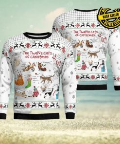 The Twelve Cats Of Christmas Christmas Ugly Sweater