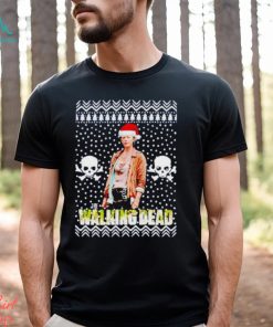 The Walking Dead Melissa McBride Santa Hat ugly Christmas shirt