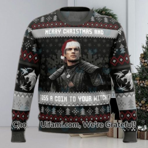 The Witcher Ugly Christmas Sweater Gorgeous Gift