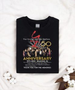 The Young And The Restless 50th Anniversary 1973 – 2023 Thank You For The Memories T Shirt