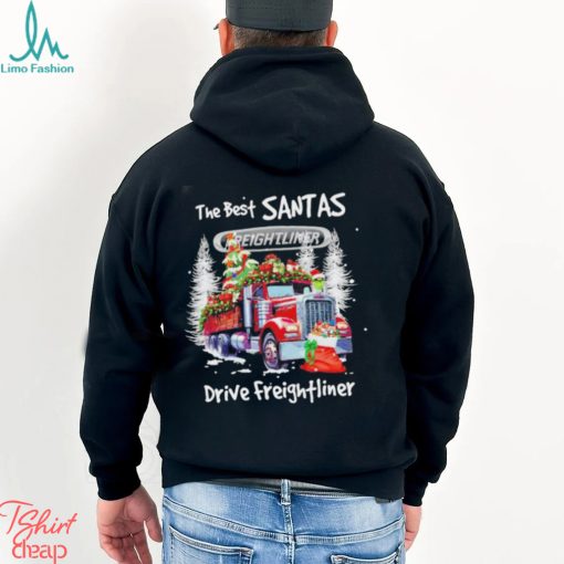 The best Santas drive Freightliner Christmas shirt